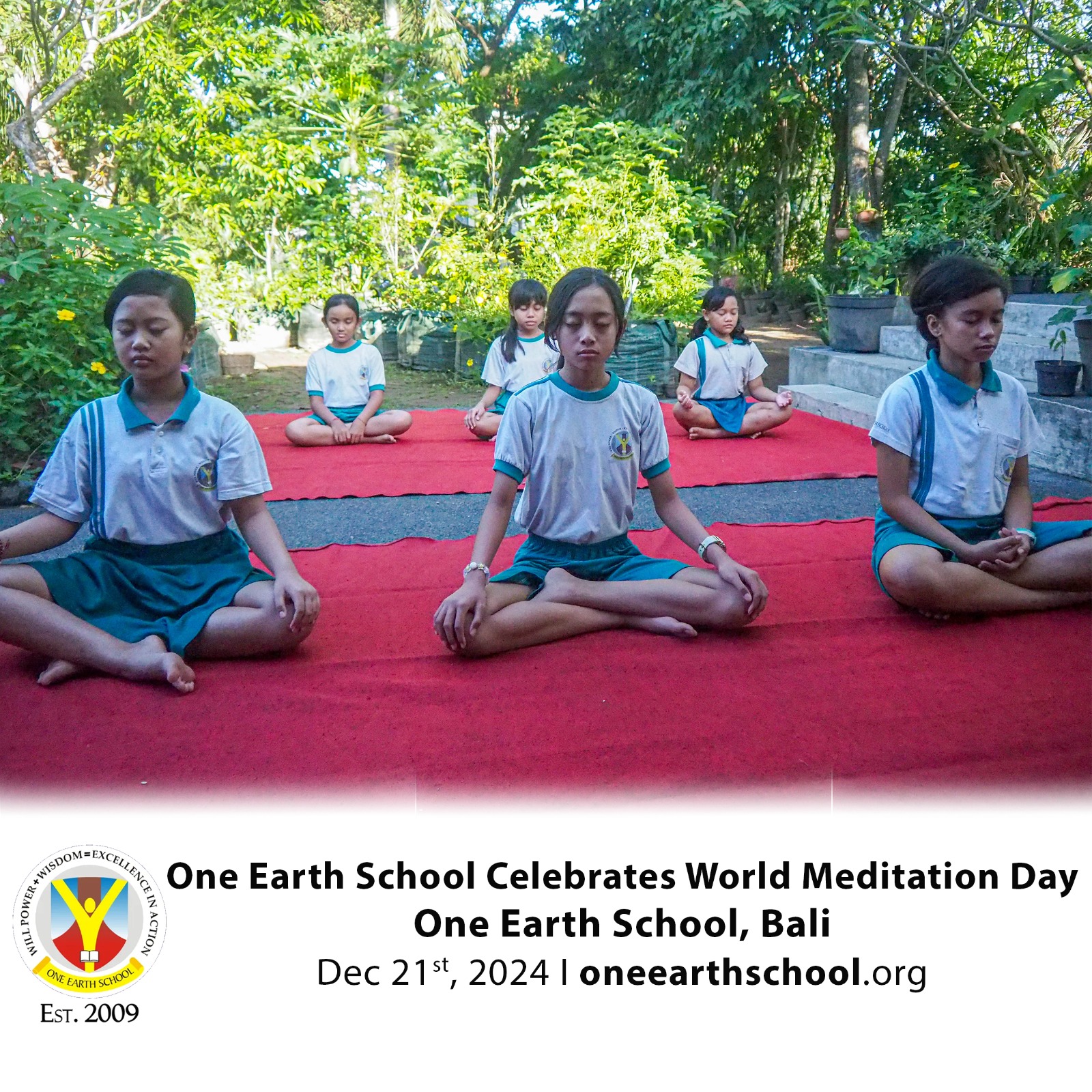 One Earth School Merayakan Hari Meditasi Dunia Pertama