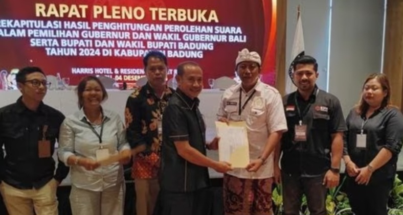 Adicipta Menang, Peroleh 70,23 persen  Suara di Pilbup Badung 2024