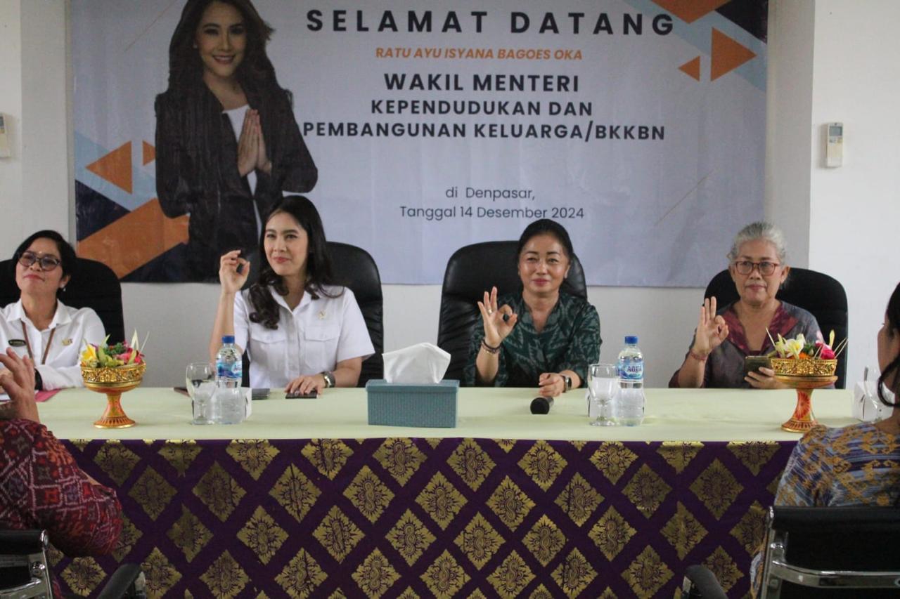 Tinjau Penerapan Inovasi GENTING, Wamen Kependudukan dan Pembangunan Keluarga, Isyana Bagoes Oka Sambangi Denpasar.