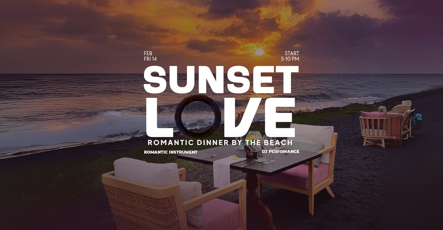 Sunset Love: Romantic Dinner by The Beach