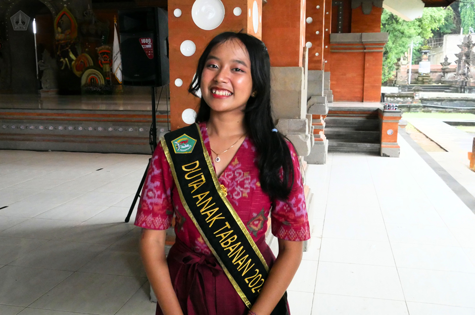 SDM Unggulan  Tabanan, Ayu Arini Dipta Septina Terpilih sebagai Duta Anak Nasional 2025