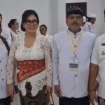 Bupati Sanjaya Menghadiri rangkaian Karya Tawur Agung Labuh Gentuh di Klungkung