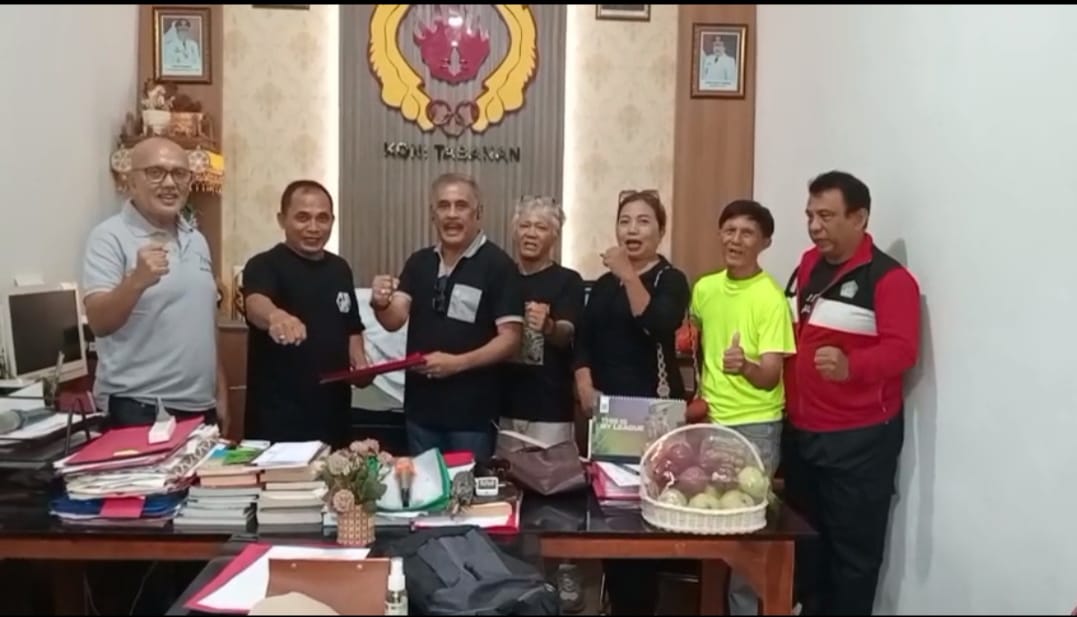 Pengurus FHI Bali Sambangi KONI Tabanan, Usulkan Tabanan Jadi Tuan Rumah Kejurprov dan Ekshibisi Porprov Hockey Tahun 2025.