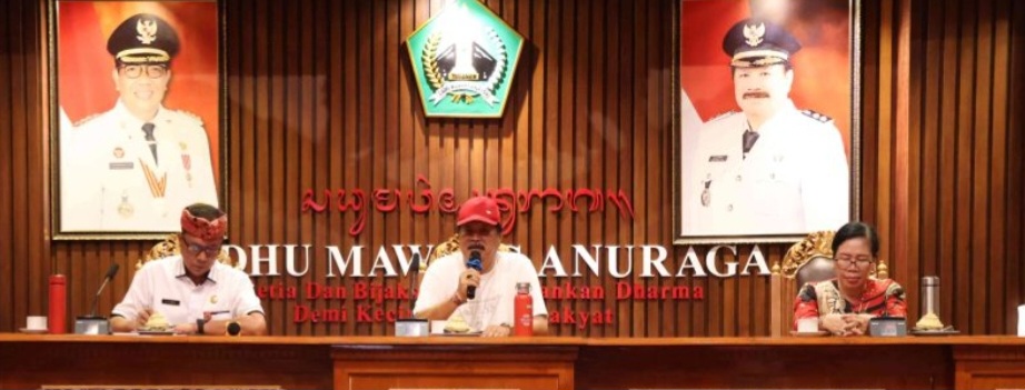 Penkab Tabanan Menggelar Rapat Kordinasi Penanganan permasalahan Sampah