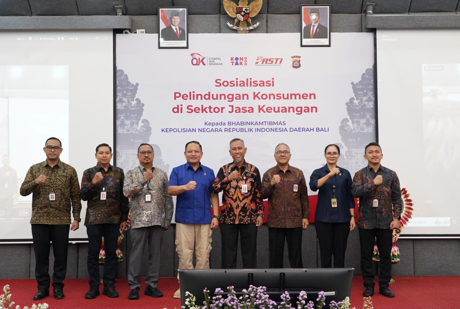 OJK Gelar  Sosialisasi  Perlindungan  Konsumen &  Masyarakat Bersama Polda Bali