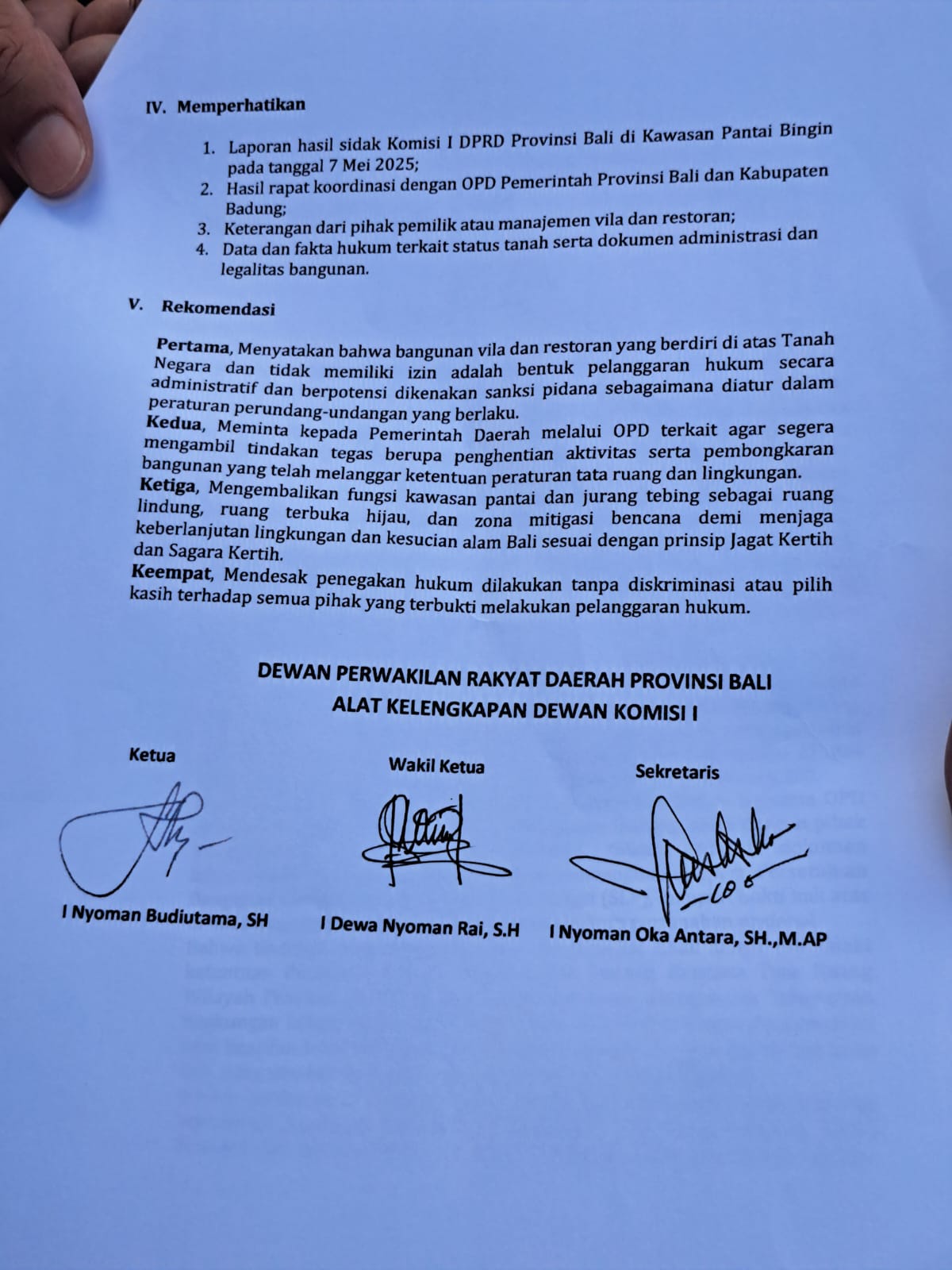 Penataan Ulang DTW Bedugul