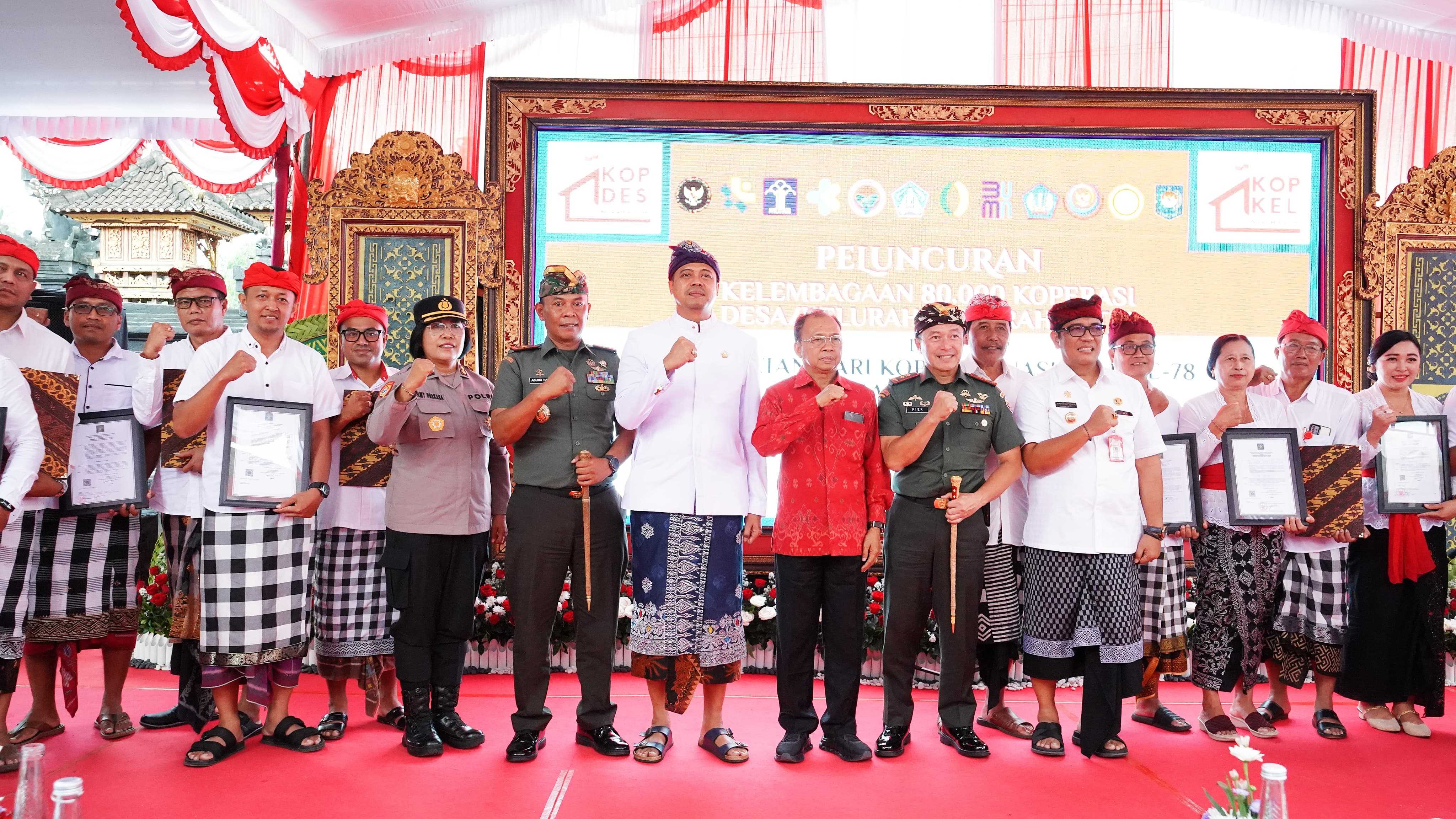 Gubernur Bali dan Bupati Tabanan Hadiri Peluncuran Koperasi Merah Putih di Desa Gadungan