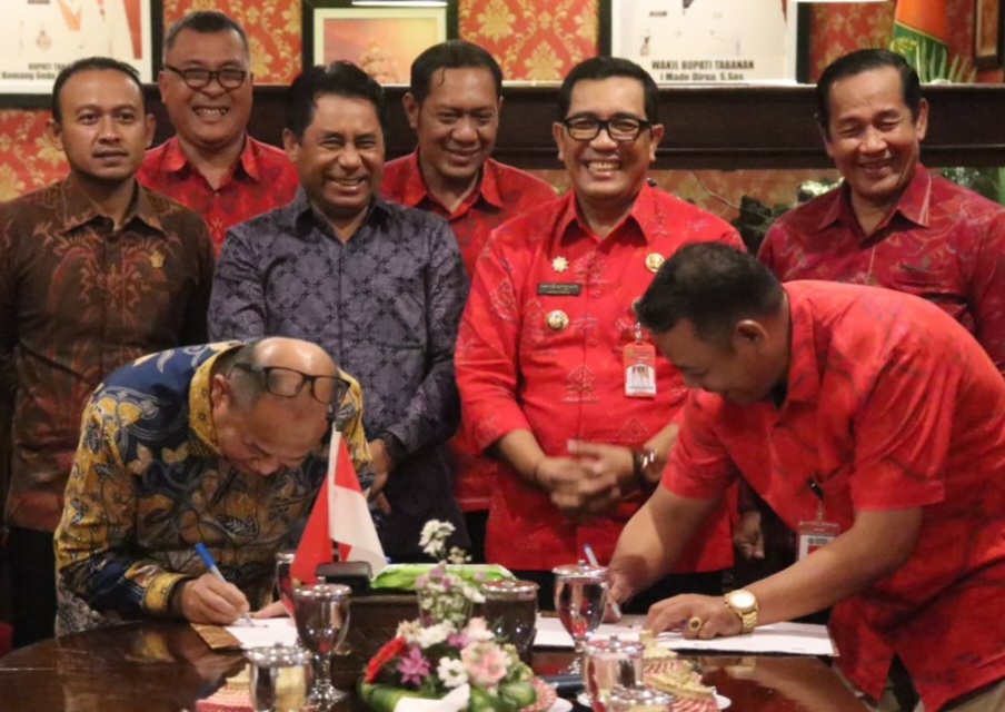 Sinergi Pangan Nusantara, Perusda Dharma Santhika Tabanan dan Perusda Halmahera Timur Teken MoU Sektor Pangan