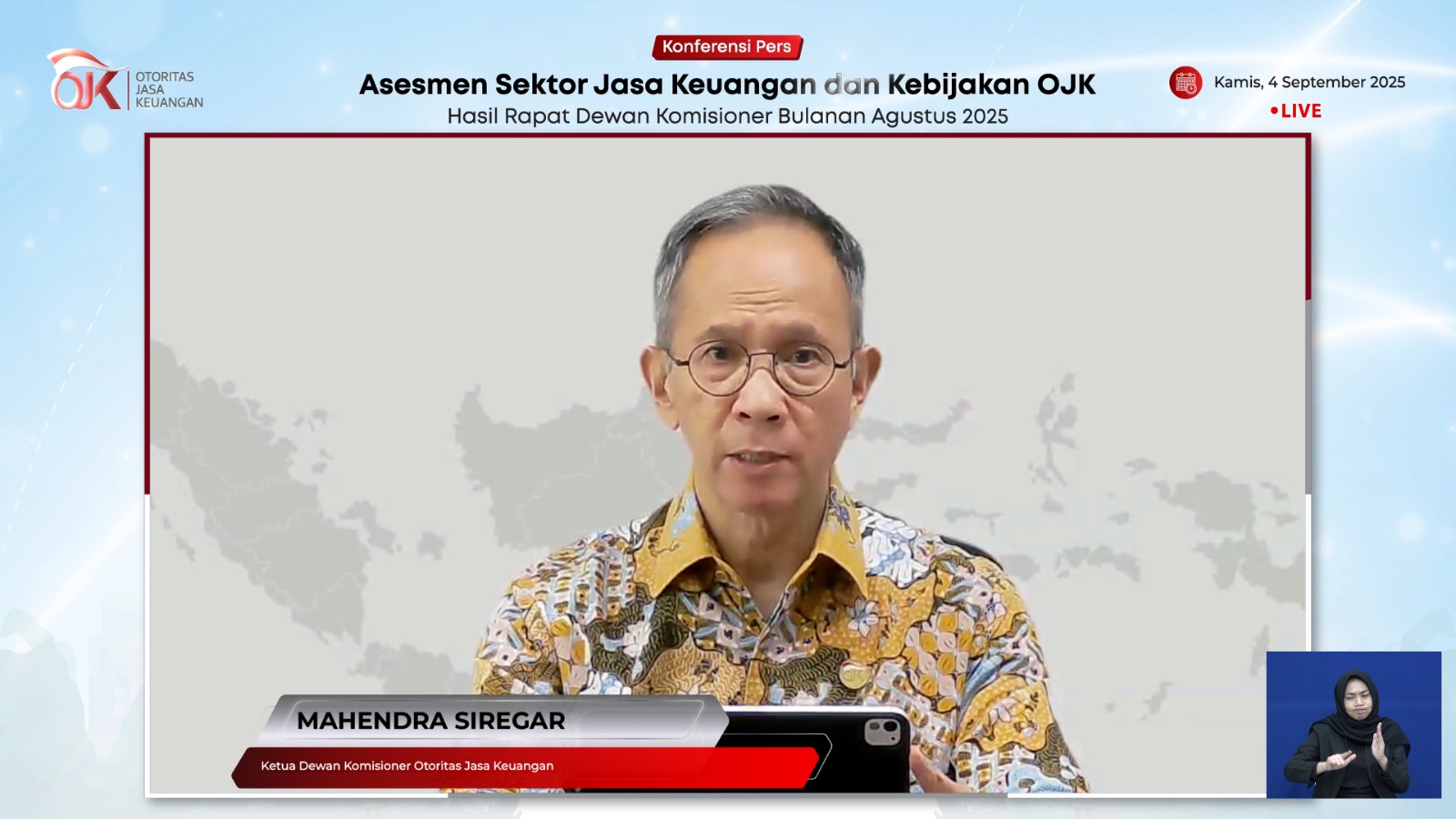 OJK : Pasar Modal Bergairah  Kapitalisasi Tembus Rp14.377 Triliun