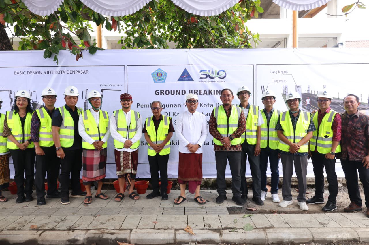 Pembangunan SJUT Kota Denpasar Tahap 1 Resmi Dimulai, Wawali Arya Wibawa Harapkan Permasalahan Kabel Semrawut Dapat Teratasi