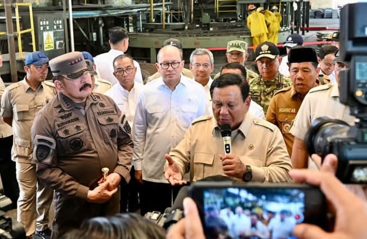Presiden Prabowo Saksikan Langsung Penyerahan Aset Barang Rampasan Negara dari Tambang Ilegal kepada PT Timah