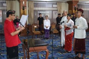 Wali Kota Jaya Negara Lantik Pejabat Administrator, Pejabat Pengawas, dan Pejabat Fungsional di Lingkungan Pemerintah Kota Denpasar