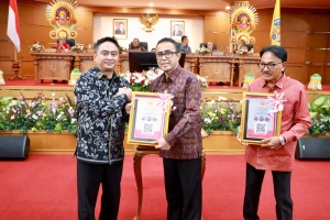Walikota Jaya Negara Terima LHP dari BPK RI Perwakilan Bali, Kota Denpasar Raih Opini WTP Ke-14