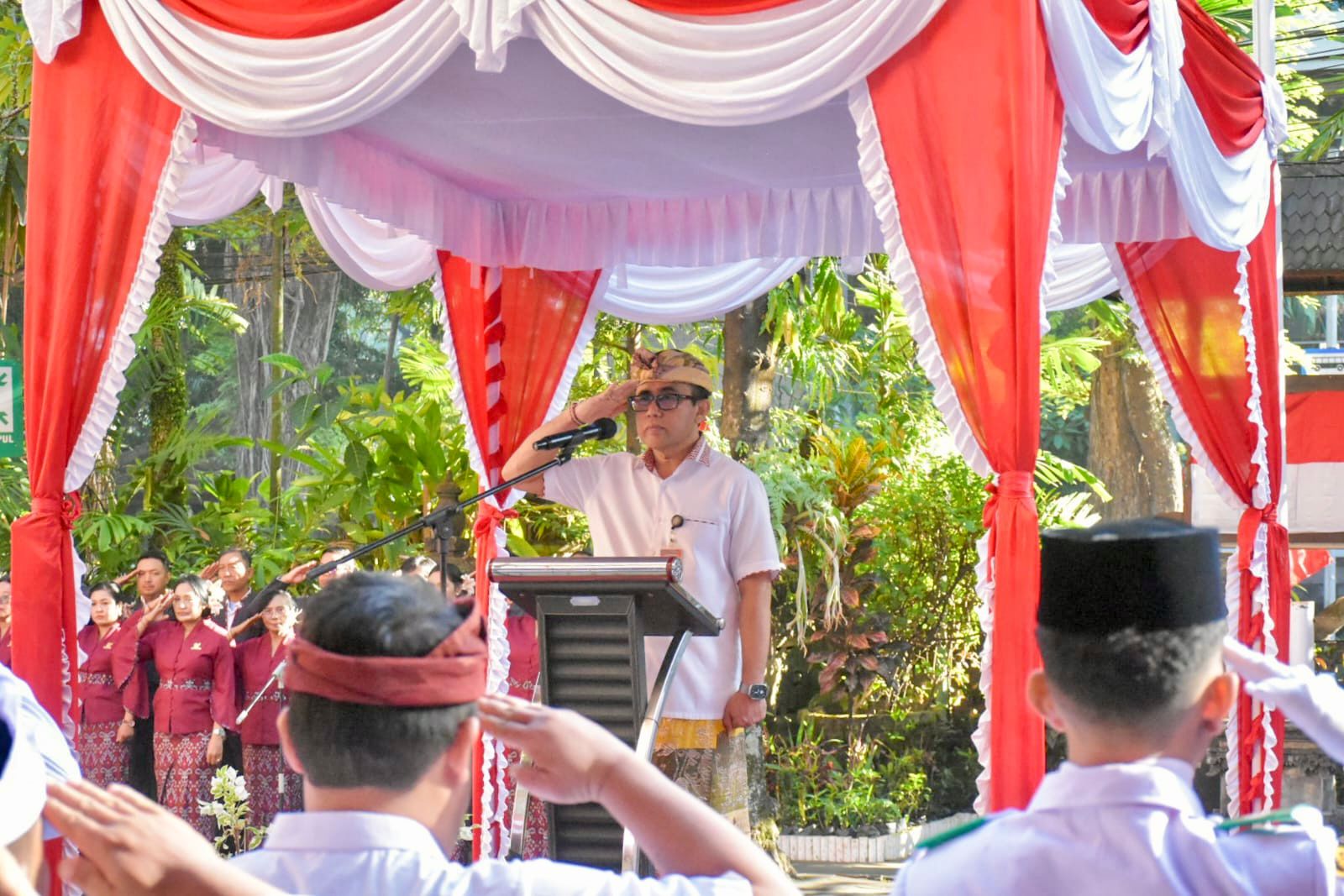 Pimpin Apel Peringatan Hari Lahir Pancasila , Walikota Jaya Negara Ajak Semua Pihak Berkolaborasi, Amalkan Nilai Pancasila Menuju Denpasar Maju.