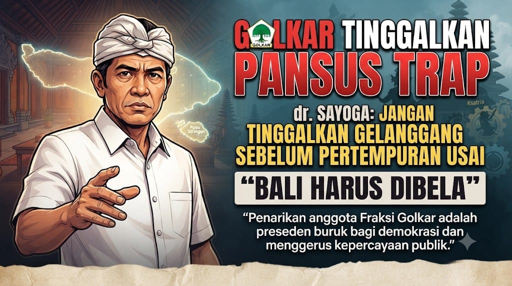 Golkar Mundur dari Pansus TRAP : Preseden buruk Tinggalkan Gelanggang Sebelum Pertempuran Berakhir