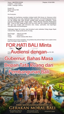 FOR HATI Desak Gubernur Bali atas Rekomendasi DPRD,  Soroti KEK Pulau Serangan