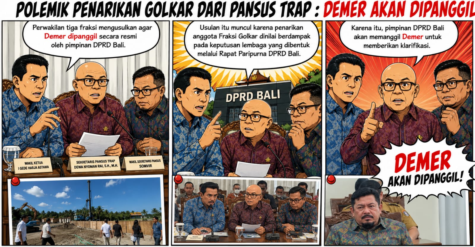 Polemik Penarikan Golkar dari Pansus TRAP : Demer Akan Dipanggil 