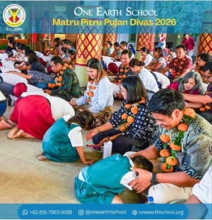 One Earth School Gelar Matru Pitru Pujan Divas, Tanamkan Nilai Hormat kepada Orang Tua