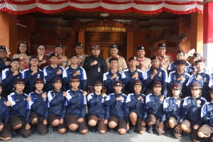 Wawali Arya Negara Lepas Kontingen Kwarcab Denpasar Menuju Jambore Nasional XII Tahun 2026.