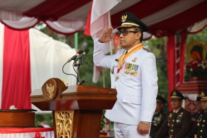 Walikota Jaya Negara Pimpin Apel HUT ke-81 RI, Ajak Warga Denpasar Perkuat Kepedulian dan Gotong Royong