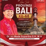 Hari   Jadi  Ke-68 Provinsi  Bali : Suci  Lascarya  Nusa  Wijaya, Momentum  Menjaga  Alam  Bali