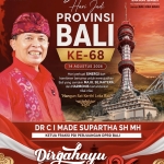Hari   Jadi  Ke-68 Provinsi  Bali : Suci  Lascarya  Nusa  Wijaya, Momentum  Menjaga  Alam  Bali