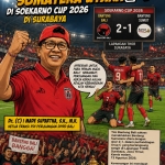 Banteng  Bali  Taklukkan   Sumatera   Utara  2-1 Di   Soekarno  CUP 2026 Di Surabaya
