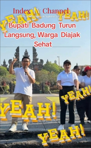 Bupati  Badung  Turun  Langsung, Warga  Diajak  Sehat