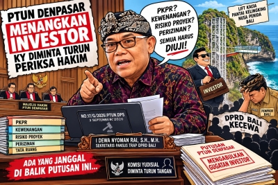 PTUN  Denpasar  Menangkan  INVESTOR, KY Diminta  Turun  Periksa  Hakim