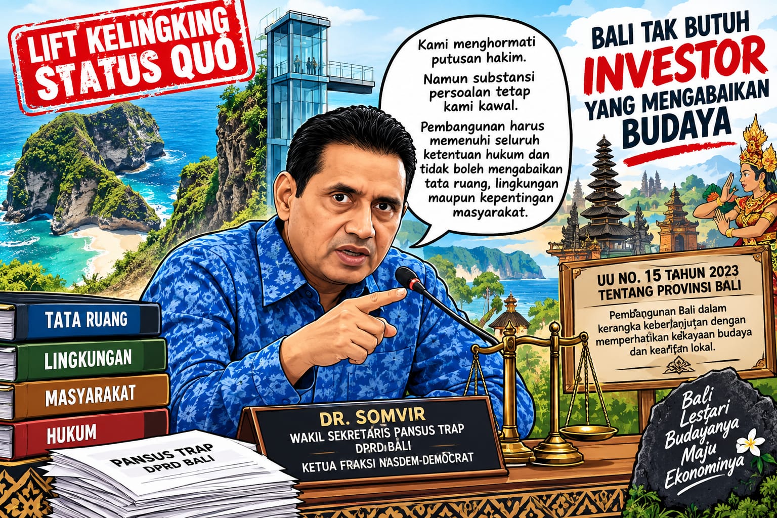 Lift Kelingking Status Quo, Bali Tak Butuh Investor yang Abaikan Budaya