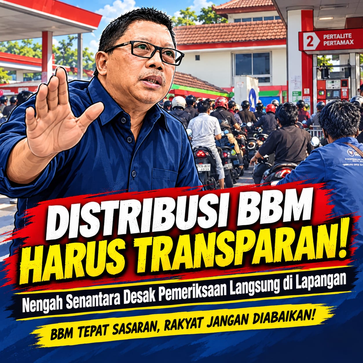 Stok  BBM  Cukup, Dicurigai  Tata  Kelola  Distribusi   Bermasalah