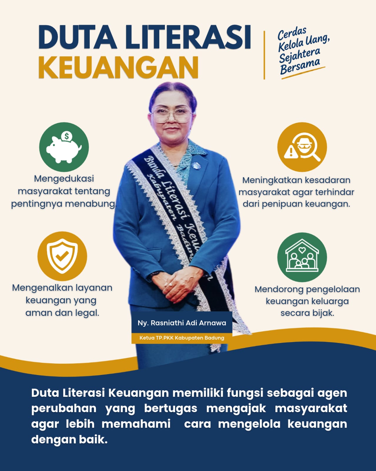 Bupati Badung Luncurkan Inovasi ‘badung Celang’ :  Kukuhkan Rasniathi Adi Arnawa Jadi Bunda Literasi Keuangan