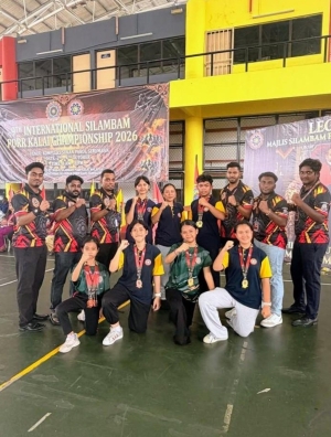 Siswa One Earth School Bali Raih Prestasi di Kompetisi Silambam Malaysia 2026 Negeri Sembilan