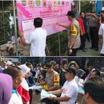 Peringatan Haornas ke 36 Tahun 2019, Dilaksanakan Penandatanganan Deklarasi Damai dan Pemberian Tali Asih Kepada Pelajar Papua di Ciamis