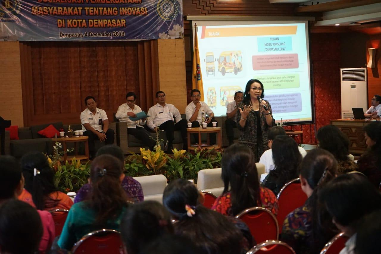 Sosialisasi Program Inovasi Pemkot Denpasar  Libatkan Aparatur Terbawah, Dari SIDARLING, Hingga Mobil Ceria