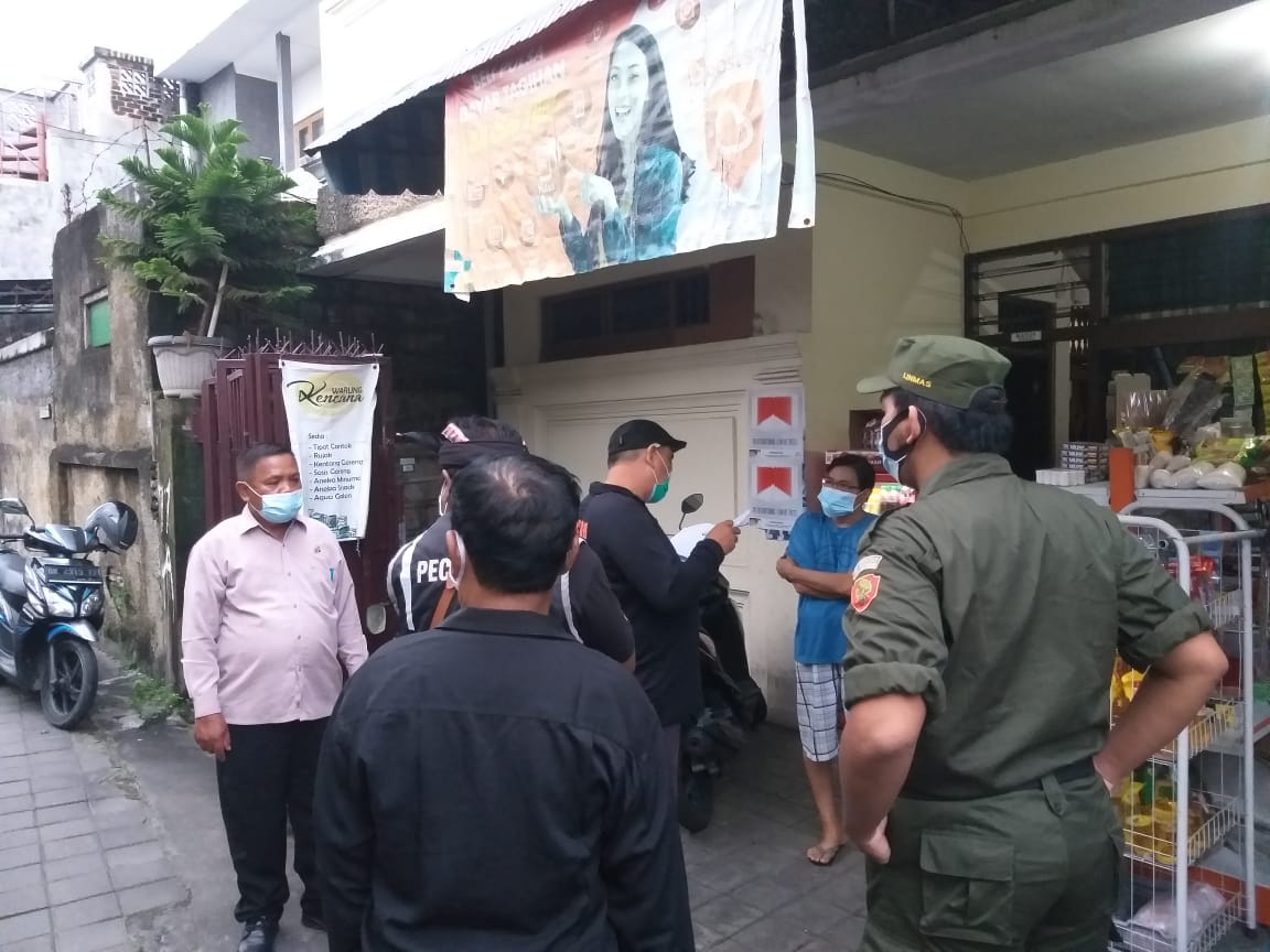 Operasi Prokes Di Kelurahan Sesetan Terjaring 18 Pelanggar