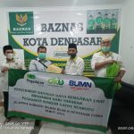 Pegadaian Serahkan Bantuan Dana Kebajikan Umat (DKU) Shodaqoh dari Nasabah Pegadaian Syariah Gatot Subroto ,Untuk Baznas Kota Denpasar dan DSM, Dalam Rangka Program Santunan Ramadhan.