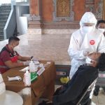 Cegah Penyebaran Covid-19,  Tim Yustisi Kota Denpasar Rapid Tes Antigen pelanggar Prokes