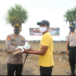 Bakti Sosial Dalam Rangka Hari Bhayangkara ke-75 di Pantai Masceti