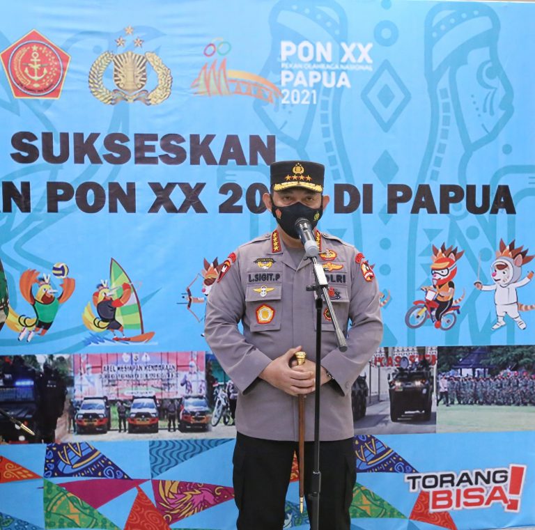 Jelang Pembukaan PON XX Papua ,Kapolri Pastikan Pengamanan Berjalan Baik