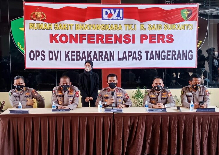 Rumah Sakit Polri Terima 41 Jenazah Napi Lapas Kelas I Tangerang