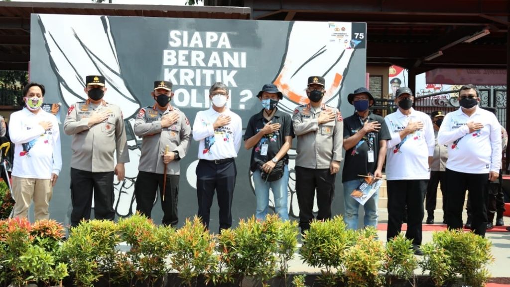 Kapolri Buka Festival Mural Bhayangkara 2021 Kebebasan Berekspresi Dijamin UU