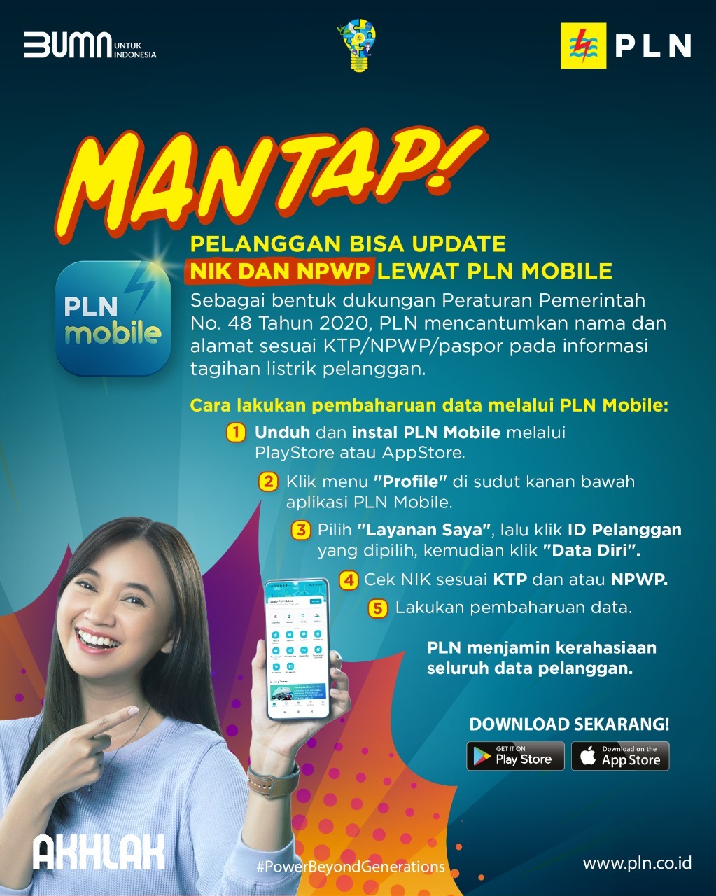 Perbaharui Data NIK dan NPWP Pelanggan Kini Bisa Lewat PLN Mobile, Ini Caranya!