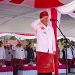 Bupati Bangli Sang Nyoman Sedana Arta,  Pimpin  Upacara  Perayaan  HUT Provinsi Bali  ke-64 dan Hari Pramuka tahun 2022 