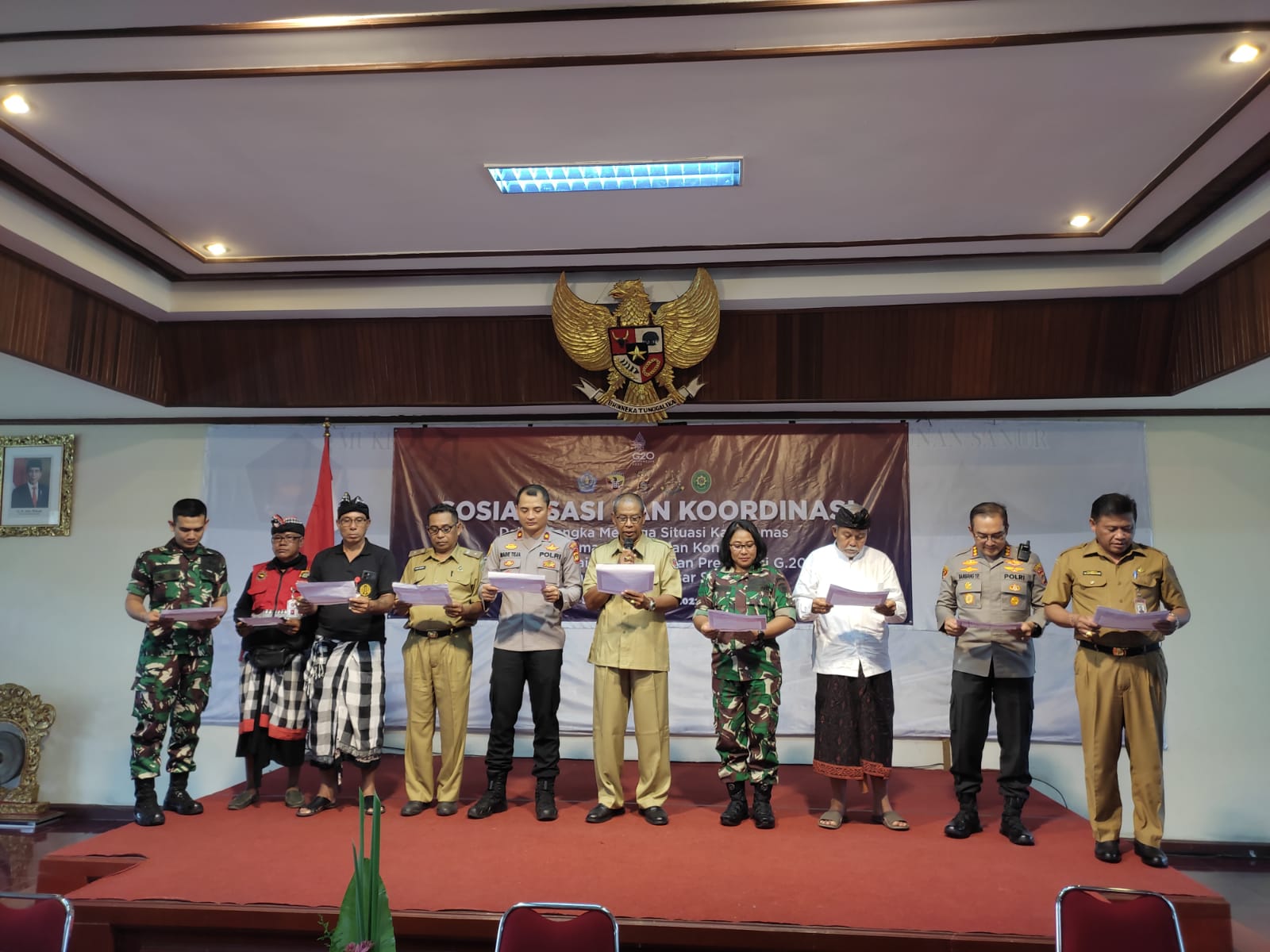 Jelang KTT G20, Forkopimda Denpasar Gelar Sosialisasi Kamtibmas di Denpasar Selatan.