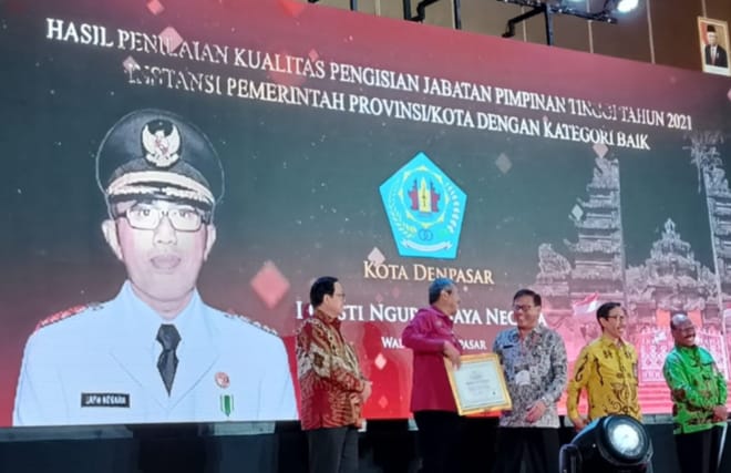 Pemkot Denpasar Raih Anugerah Kualitas JPT Kategori Baik Dari KASN.