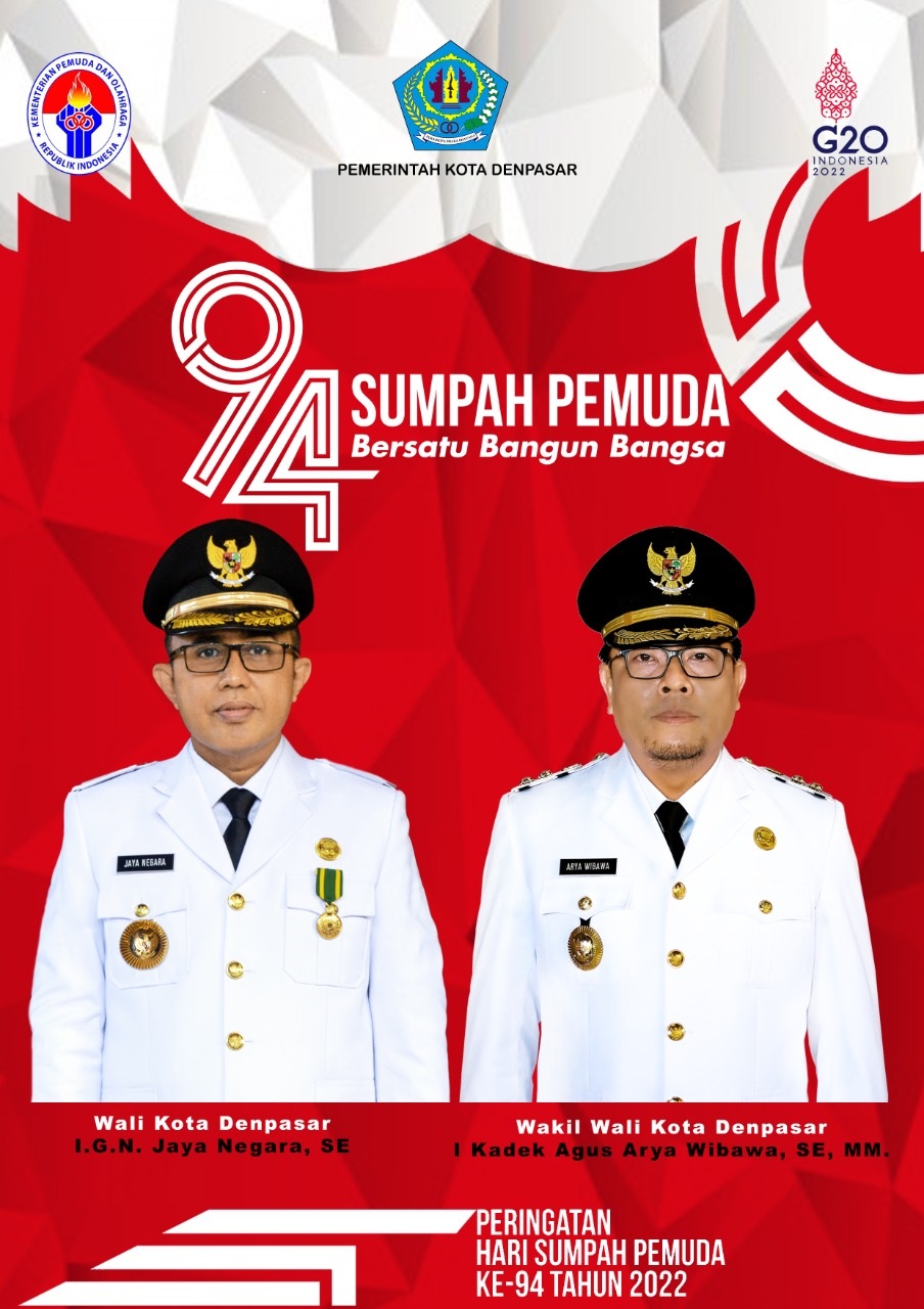Pemerintah Kota Denpasar Mengucapkan Selamat Hari Sumpah  Pemuda