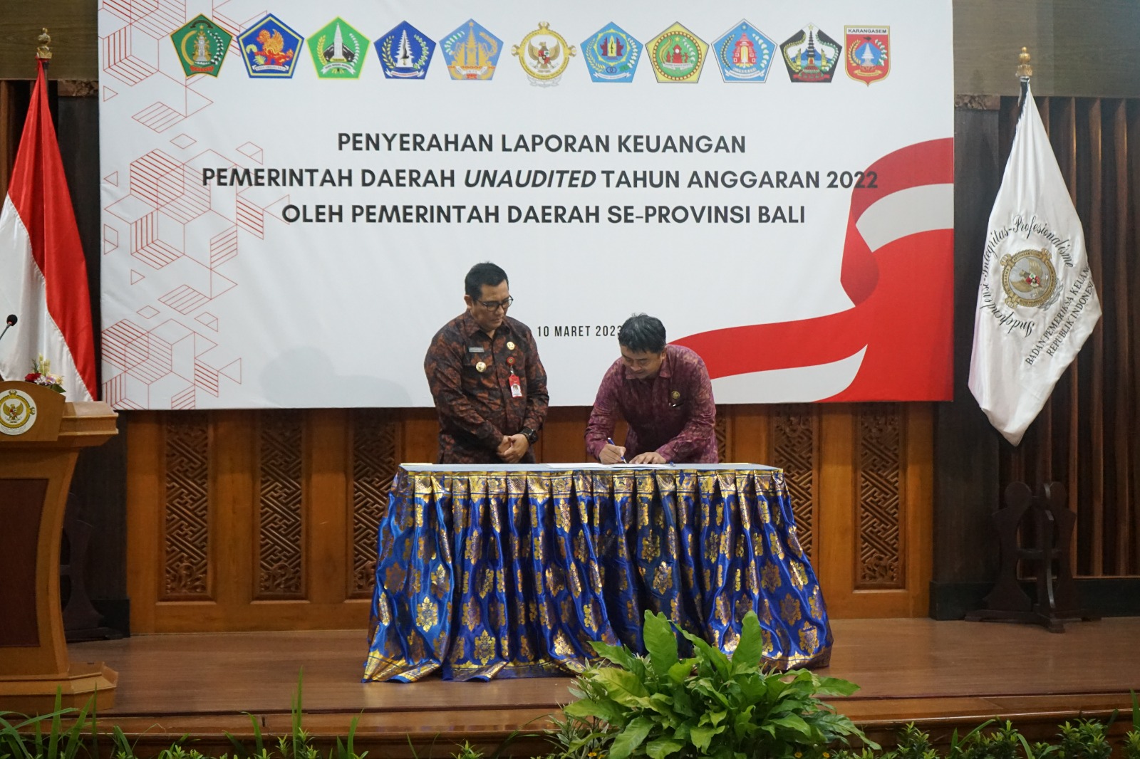 Kabupaten Tabanan Berhasil 100% Menuntaskan Rekomendasi Tindaklanjut BPK