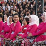 Danrem 163/WSA  Menghadiri  Kunjungan Ibu HJ.Iriana  Joko  Widodo  dan   Ibu HJ.Wurry  Maa’ruf  Amin  di  Art  Center Bali