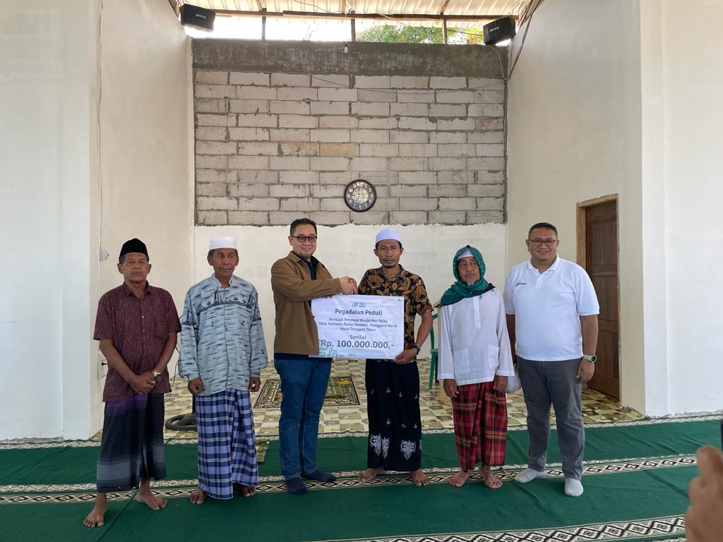 PT Pegadaian Serahkan Bantuan Pembangunan Masjid Nur Falaq di Desa Komodo, Manggarai Barat, NTT